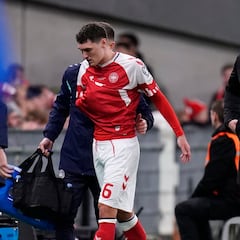 Andreas Christensen injured during Denmark game - set to miss El Clásico
