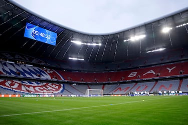 El Real Madrid entrenó en el Allianz Arena antes de su partido contra el Bayern.