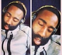 Harden se duerme en el avión y Dwight Howard lo aprovecha