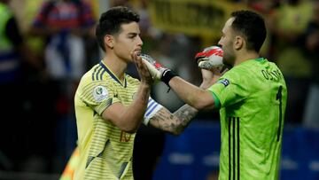 James Rodríguez y David Opsina estuvieron en la Copa América con la Selección Colombia