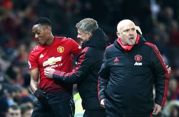 Anthony Martial and Ole Gunnar Solskjaer