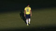 El centrocampista colombiano James Rodr&iacute;guez durante el partido Colombia-Venezuela, del Grupo C de la Copa Am&eacute;rica de Chile 2015.