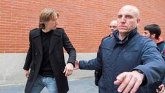 Modric: no se entrenó con el grupo y fue a declarar al Juzgado