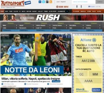 Portadas de la prensa extranjera