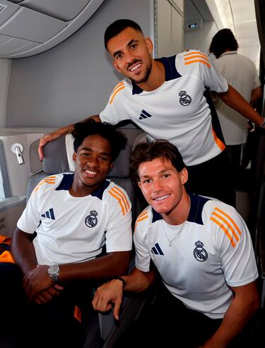 Dani Ceballos, Endrick Felipe y Fran García. 
 