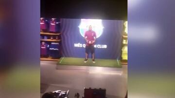 Así fue la primera sesión de fotos de Vidal en Barcelona