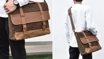 Así es uno de los bolsos para hombres top ventas de Amazon: vintage y manos libres