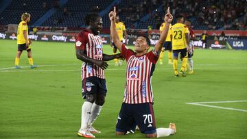 Carlos Bacca en la victoria de Junior de Barranquilla ante Deportivo Pasto