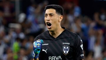 Esteban Andrada, sorprendido por la acción de Nahuel Guzmán con el láser