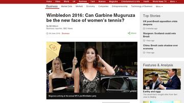 La BBC y Muguruza: "¿Puede ser el nuevo rostro de la WTA?"