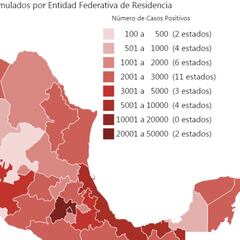 Mapa y casos de coronavirus en México por estados hoy 11 de junio