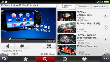 Youtube se mejora en Playstation Vita