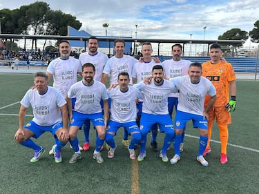 El Valencia vence al Hércules (3-4) en un derbi de veteranos solidario por Lía y Lubo