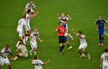 Alemania festeja el título a costa de la Argentina de Lio Messi.