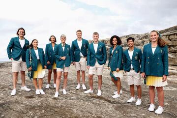 La marca australiana Sportscraft son los creadores de la colección de uniformes para los Juegos Olímpicos del país austral. Destaca a Australia no solo por su diseño moderno y funcional, sino también por su profundo simbolismo nacional.