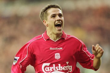 Owen made his debut in 1996 and scored over 100 goals in 8 years at Liverpool.