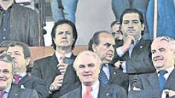 Ramón Calderón presencio el partido desde el palco.