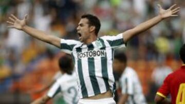 El delantero paraguayo marcó tres goles con Nacional.