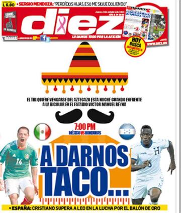 Las 28 portadas más incendiarias del diario Diez contra la Selección Mexicana