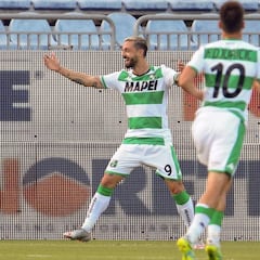 Caputo, goleador del Sassuolo, suma y sigue: tiene a tiro ganar la apuesta su ídolo Del Piero