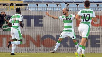 Caputo, goleador del Sassuolo, suma y sigue: tiene a tiro ganar la apuesta su ídolo Del Piero