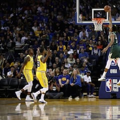 Paliza a los Warriors: los Bucks de Antetokounmpo ya asustan