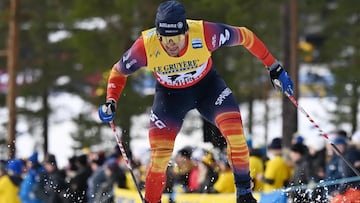 Pueyo, a tres segundos de Klaebo