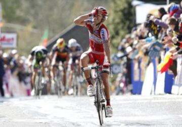 Joaquím Rodriguez, antes de ganar en el Muro de Huy en 2012, fue segundo en las dos ediciones anteriores por detrás de Cadel Evans y Philippe Gilbert.