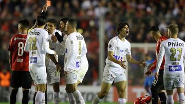 La reacción de Santos después del fallo de la CONMEBOL