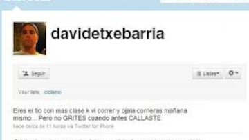 David Etxebarría ataca a Contador a través de Twitter