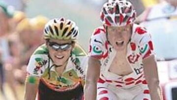 <b>SEGUNDO VAGÓN. </b>Mancebo entró en la meta junto a Rasmussen.