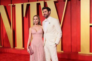 Emily Blunt, John Krasinski arrive at the Vanity Fair Oscar party after the 96th Academy Awards, known as the Oscars, in Beverly Hills, California, U.S., March 10, 2024. REUTERS/Danny Moloshok