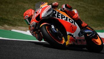 M&aacute;rquez durante el FP2 del GP de Italia de MotoGP.