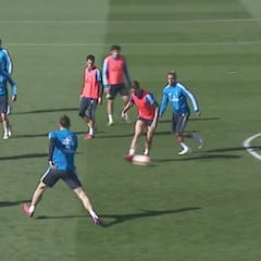 El ejercicio de posesión del Real Madrid con Isco de comodín