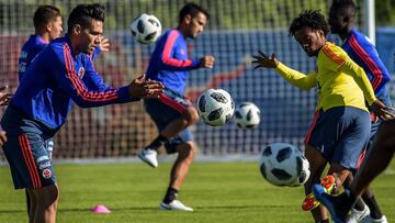 Entrenamiento de la Selección Colombia
