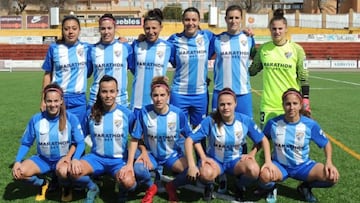 Once del Málaga Femenino.