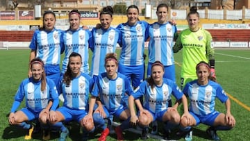 Once del M&aacute;laga Femenino.