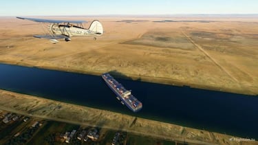 Microsoft Flight Simulator también sufre el bloqueo del canal de Suez; mod disponible