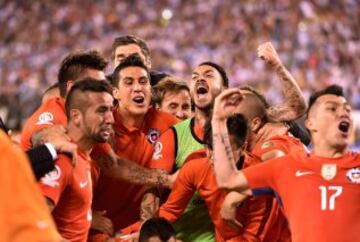 Así festejó la Roja su título Centenario