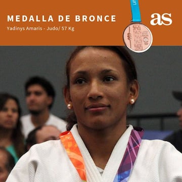 Yadinys Amaris se quedó con el bronce en Judo en los Juegos Panamericanos. 