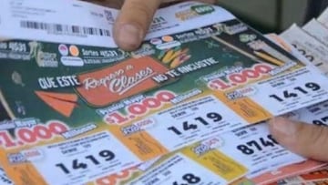 Billetes de la lotería del Huila