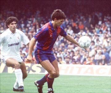 Fue el gran protagonista del cl¨¢sico del 31 de enero de 1987. El ingl¨¦s marc¨® un hat-trick en la ajustada victoria de los azulgranas (3-2) en el Camp Nou. Valdano y Hugo S¨¢nchez anotaron los goles del Real Madrid.