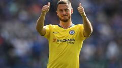 Eden Hazard, en el partido que enfrent&oacute; al Chelsea con el Leicester.