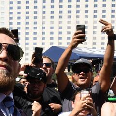 La llegada de Mayweather y McGregor a Las Vegas