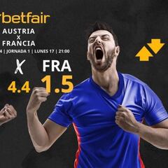 Austria vs. Francia: horario, TV, estadísticas, clasificación y pronósticos