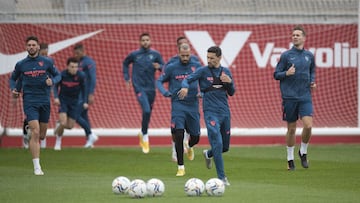 Navas, en un entrenamiento pasado.