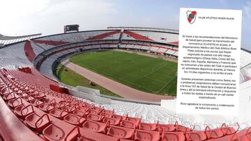 El pedido de River a sus socios ante los casos de coronavirus