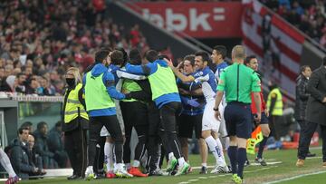 11/02/15 PARTIDO COPA DEL REY SEMIFINAL IDA
ATHLETIC DE BILBAO - ESPANYOL
PRIMER GOL VICTOR SANCHEZ EMPATE 1-1