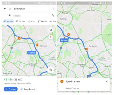 Por fin, Google Maps te avisará de los radares que estén en tu ruta