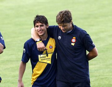 Coro y Pochettino, en 2009.